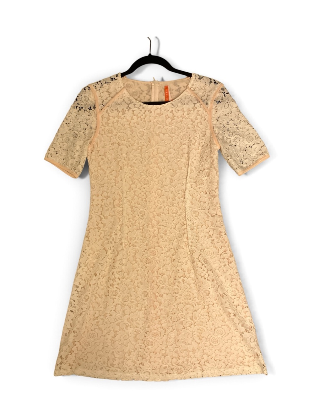 Made in Italy - Lace Midi Dress in Ivory